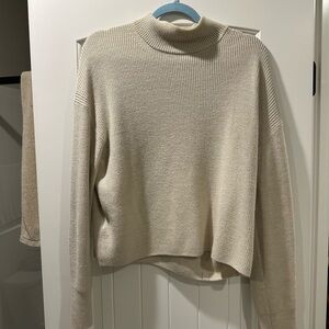 Lululemon Cream Turtleneck Sweater